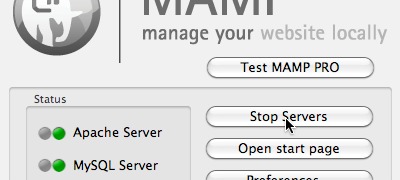 Use the MAMP console to restart Apache.